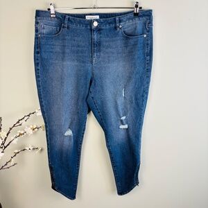 Lane Bryant Ultimate Stretch Zip Ankle Skinny Jean Size 18